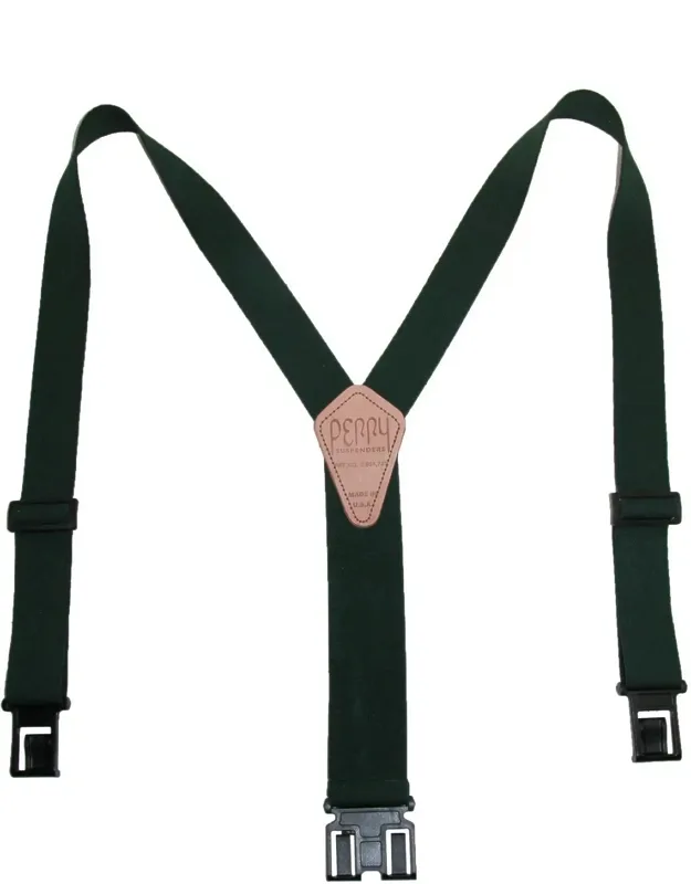 Elastic 1.5 Inch Wide Hook End Suspenders