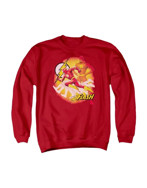 Justice League Of America Lightning Fast Crewneck Sweatshirt