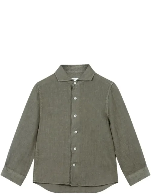Ruban Regular Plain Linen Shirt