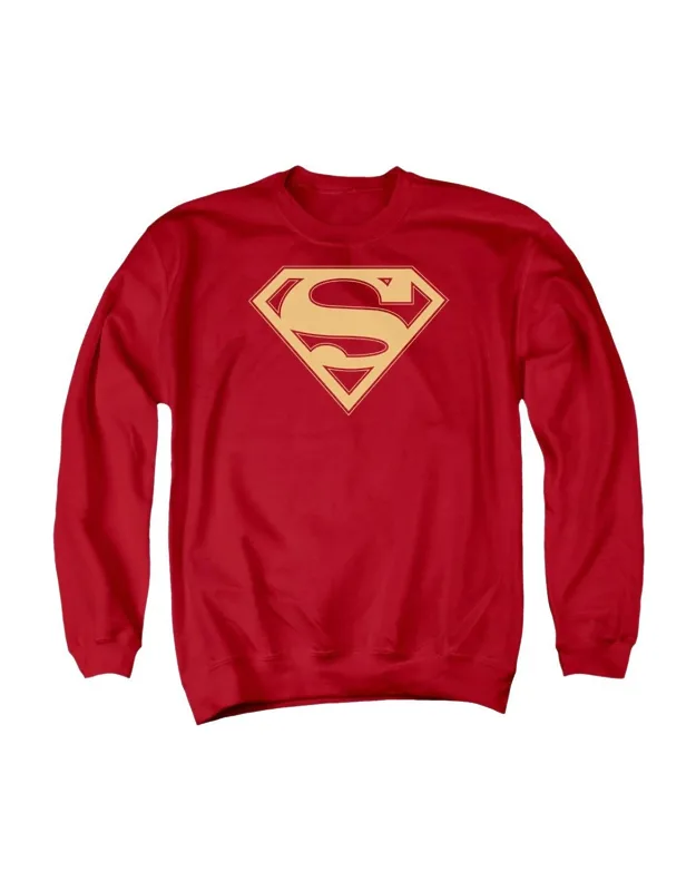 Superman Red & Gold Shield Crewneck Sweatshirt
