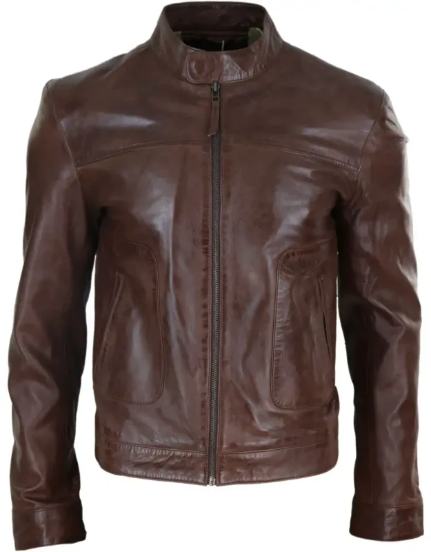 Classic Leather Biker Jacket