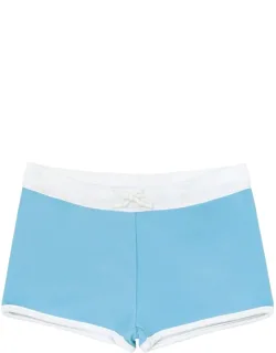 Swim Brief With Contrast Drawstring And Elastic Waist