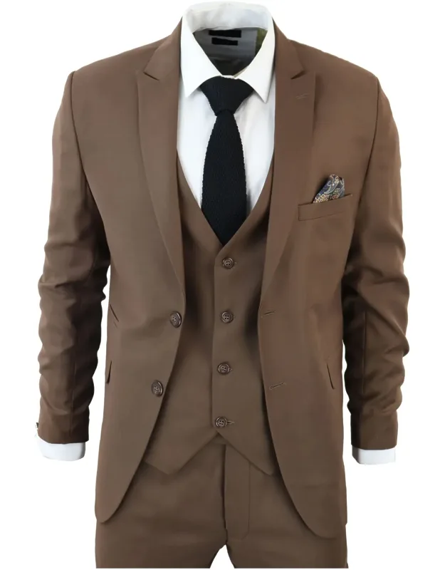 Classic Plain 3 Piece Suit