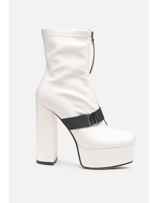 Chunky High Block Heel Boots