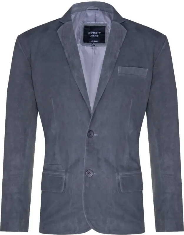 Blazer Suede Jacket Soft Italian Leather Coat