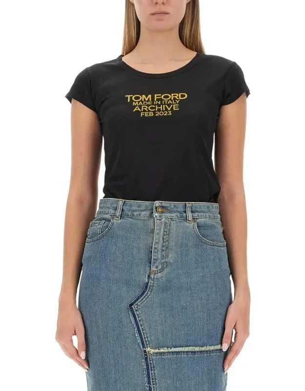 T-shirt 100% Silk Round Neckline