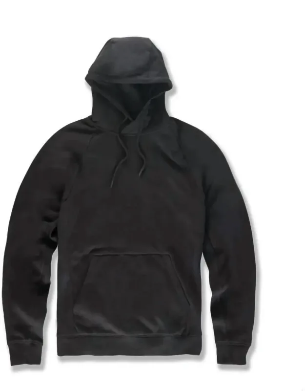 Uptown Pull Over Hoodie With Dual Side Pockets And Metal-accented Drawstrings