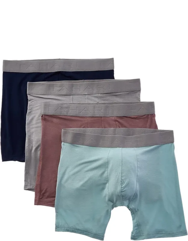 4pk Modern Fit Luxe Micro Ultra Soft Boxer Briefs