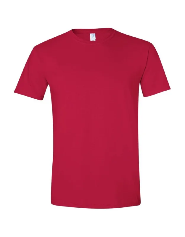 Gildan Short Sleeve Soft-style T-shirt With Preshrunk Jersey Cotton And Slimmer Eurofit