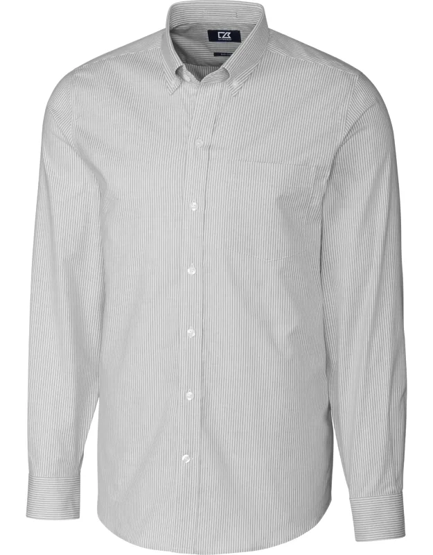 L/s Tailored Fit Stretch Oxford Stripe Shirt