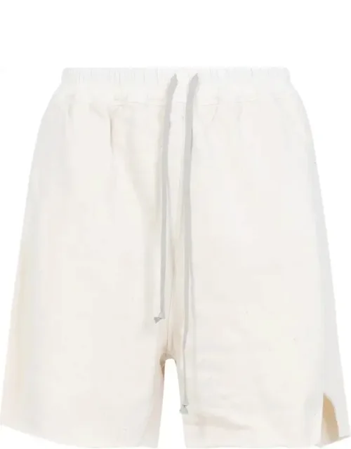 Asymmetric Hem Button Zip Boxers