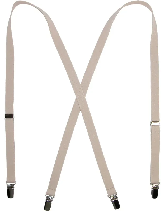 Elastic 0.75 Inch Wide Undergarment Clip-end Suspender