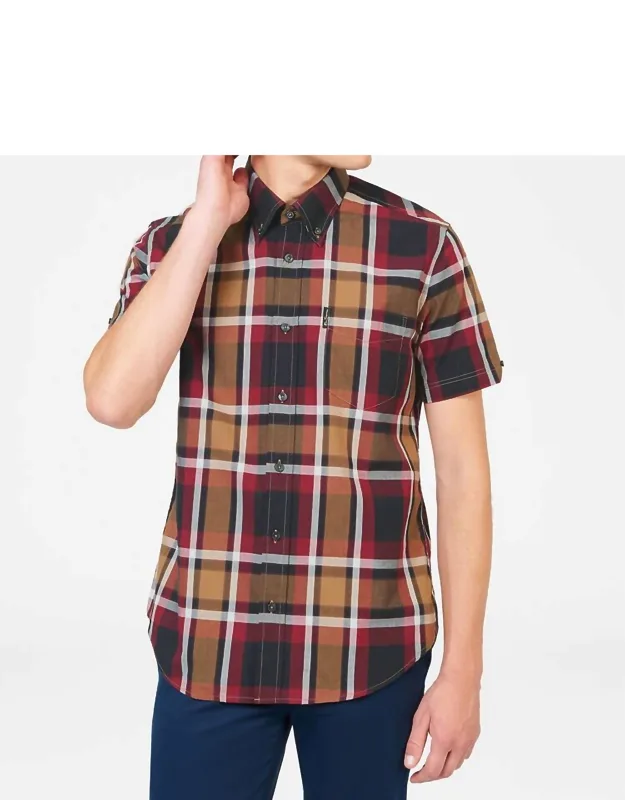 Block Check Short Sleeve Shirt