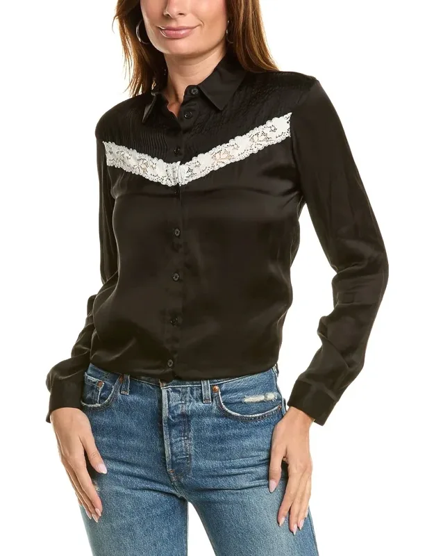 Lace Trim Blouse