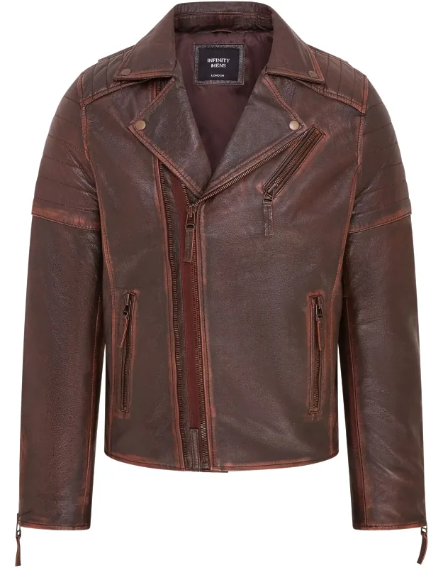 Brando Double Cross Zip Biker Jacket