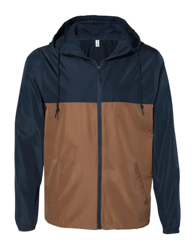 Lightweight Windbreaker Full-zip Jacket With Waterproof Pressure Resistance And Tightening Toggle At Waistband