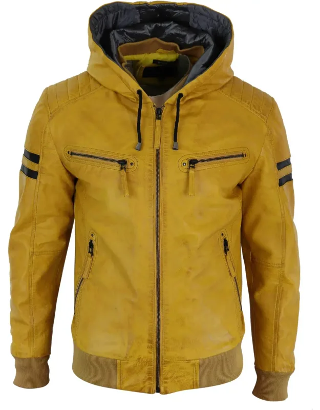 Leather Bomber Jacket