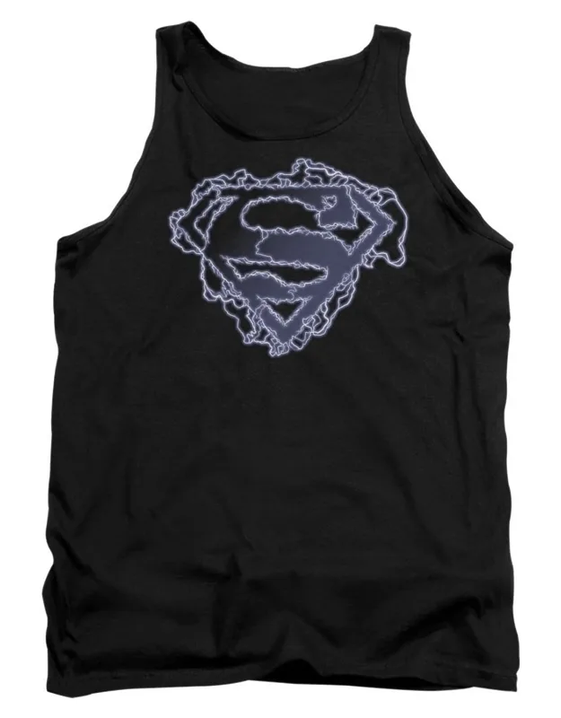 Superman Electric Supes Shield Tank Top