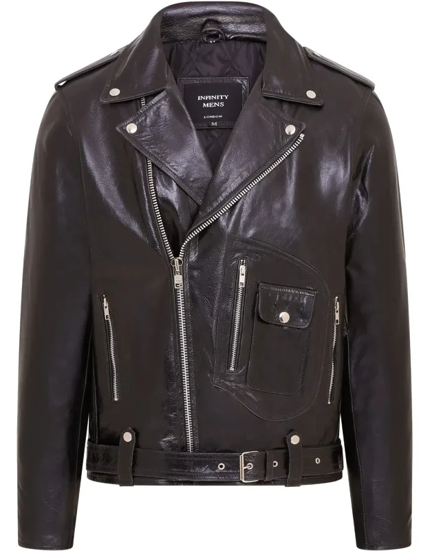 Cow-hide Biker Brando Jacket