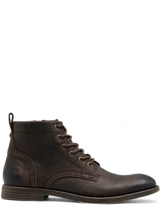 Brown Leather Casual Desert Boots