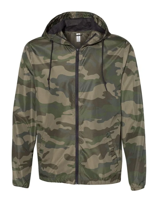 Lightweight Windbreaker Full-zip Jacket With Waterproof Pressure Resistance And Tightening Toggle At Waistband