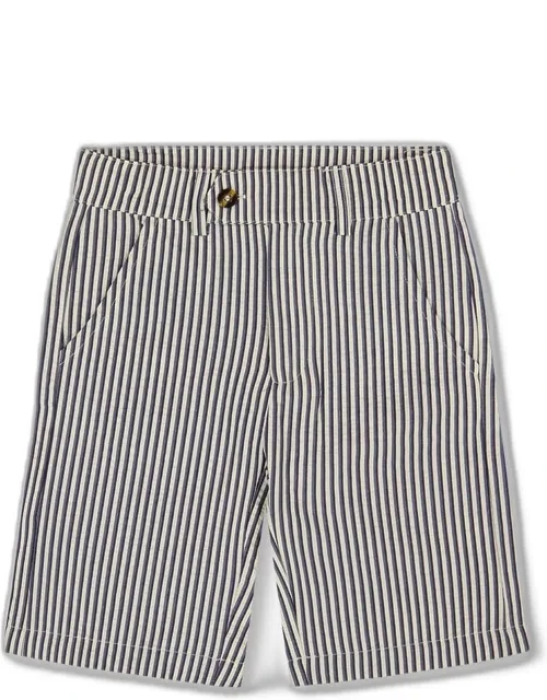 Slant Pocket Bermuda Shorts With Slant Front Pockets And Back Welt Pockets