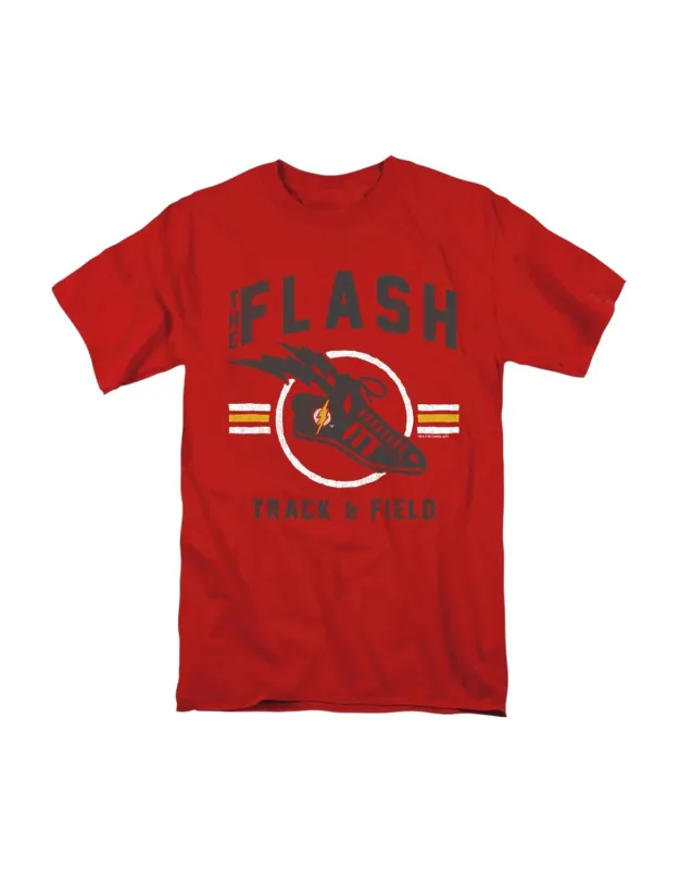 Justice League Of America Track And Field Tee - 100% Cotton, Officially Licensed