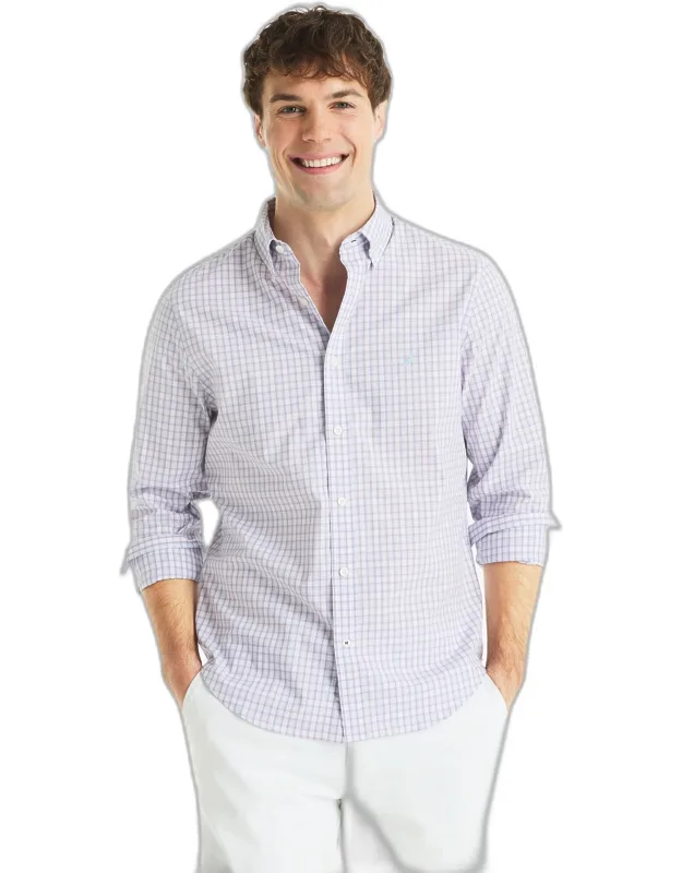 Slim Fit Wrinkle-resistant Plaid Shirt