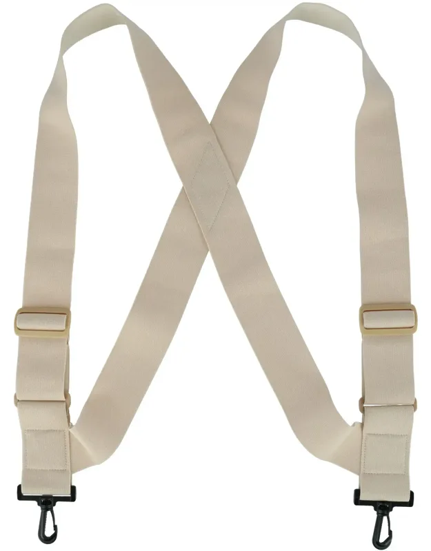 Elastic Tsa Compliant Side Clip Suspender With Swivel Hook End