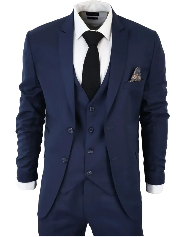 Classic Plain 3 Piece Suit