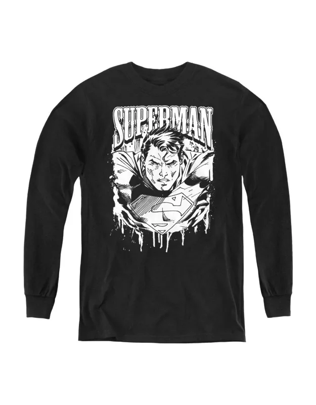 Superman Super Metal Long Sleeve Tee