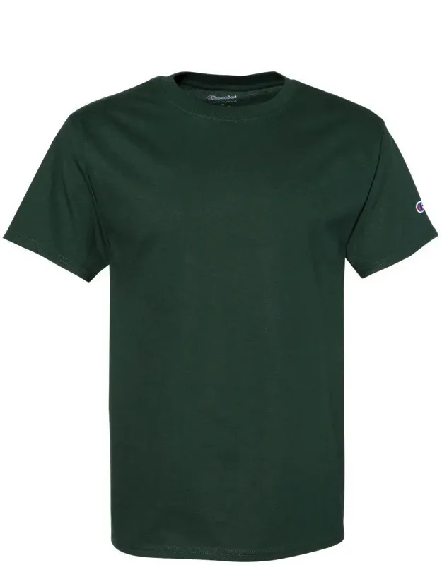 Short Sleeve T-shirt With Shoulder-to-shoulder Taping And Tag-free Neck Label