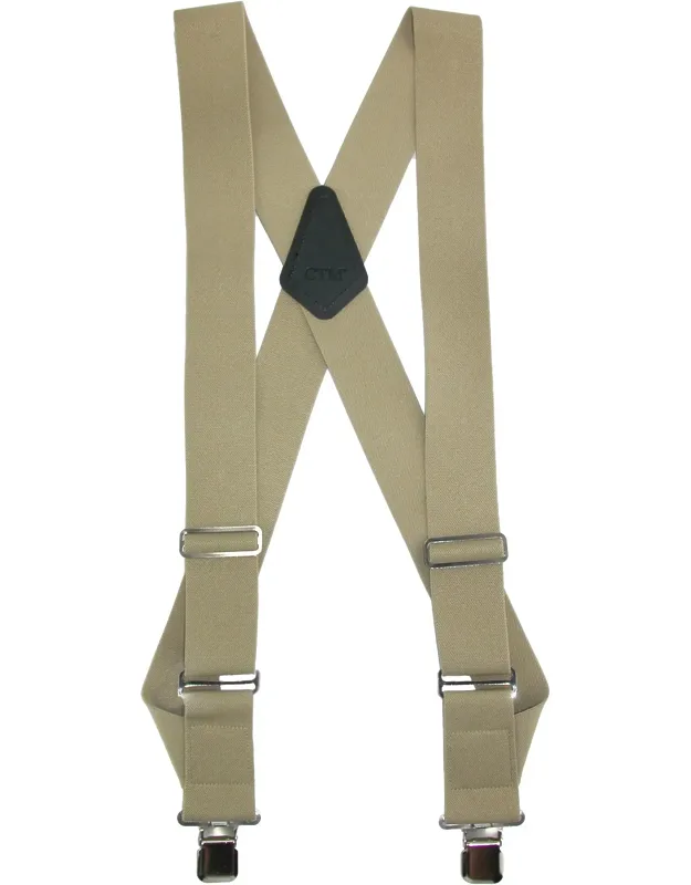 Big & Tall Elastic Basic Trucker Side Clip Suspenders