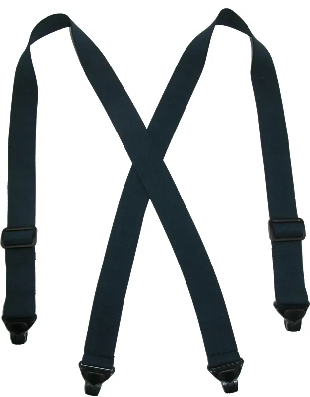 Elastic Plastic Clip-end Tsa Compliant Airport Suspenders