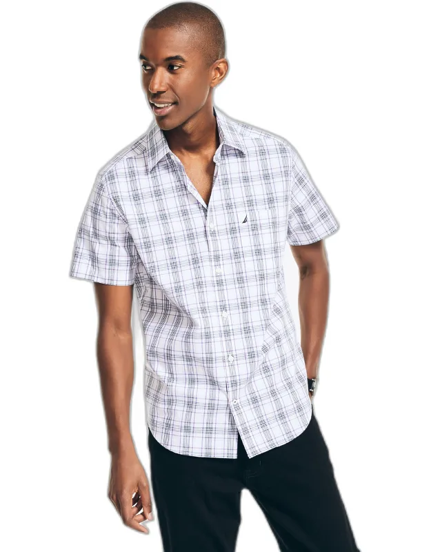 Wrinkle-resistant Plaid Work Shirt