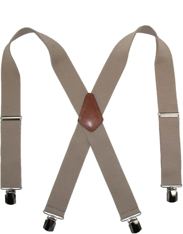 Terry Casual Elastic Anti-slip Pin Clip Suspenders