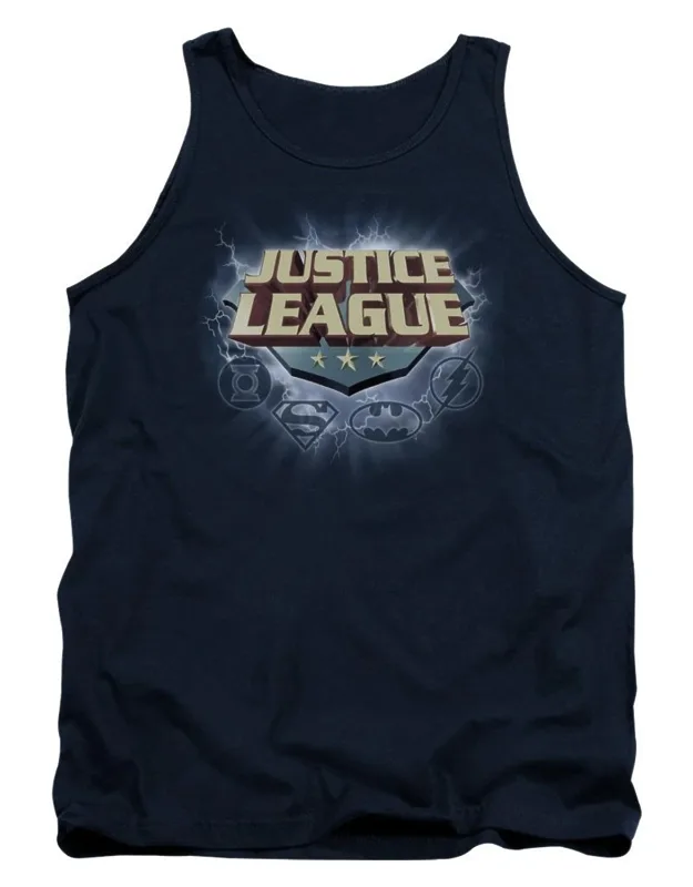 Justice League Of America Storm Logo Tank Top
