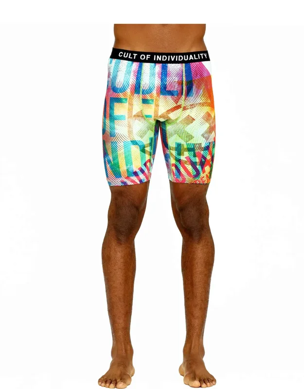 Cult Briefs 2 Pack "paradise" Print/surf Blue Solid