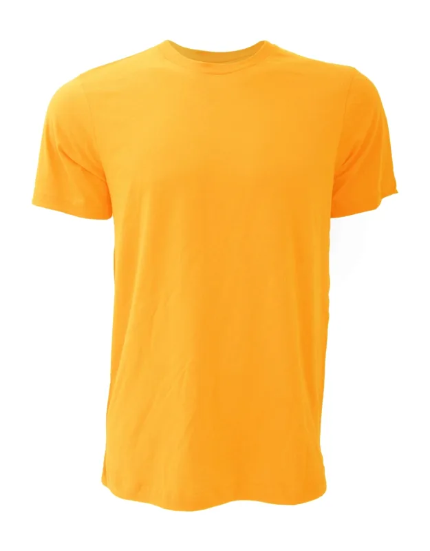 Canvas Jersey Crew Neck Short Sleeve T-shirt - Ribbed Neckline, Slim Fit
