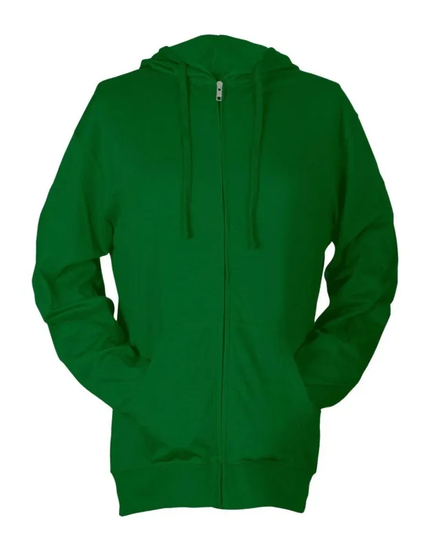 Beach Full-zip Hooded Long Sleeve T-shirt