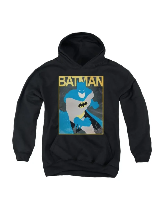 Batman Simple Bm Poster Pullover Hoodie