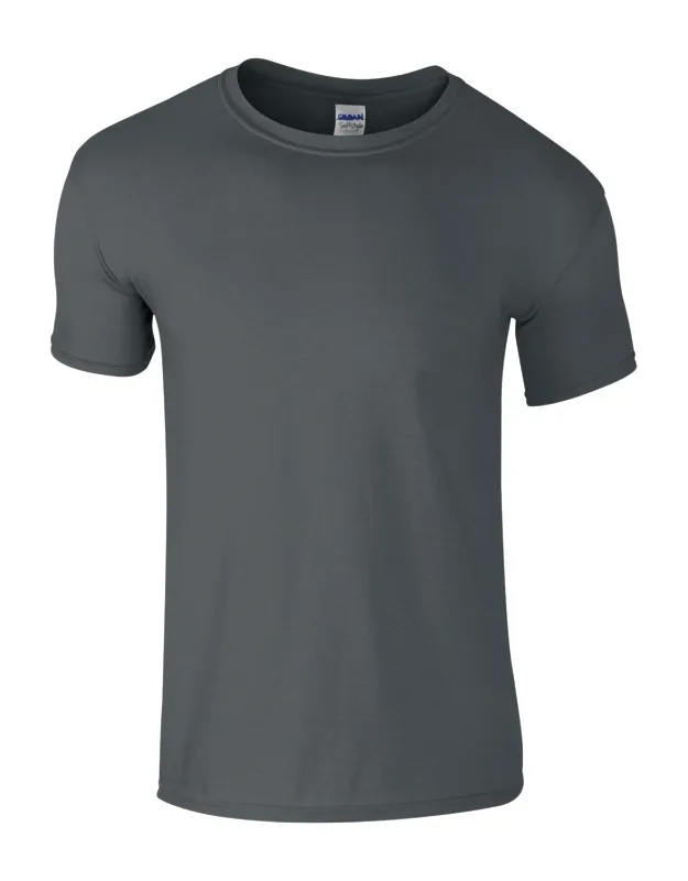 Gildan Short Sleeve Soft-style T-shirt With Preshrunk Jersey Cotton And Slimmer Eurofit