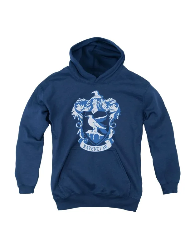 Harry Potter Ravenclaw Crest Youth Pull Over Hoodie - Stylish And Great For Everyday Wear