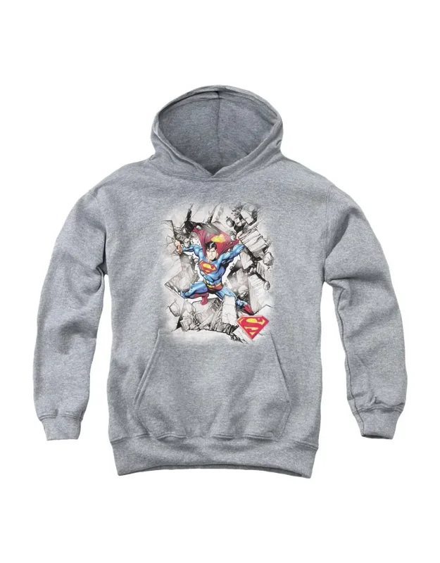 Superman Break Through Pull Over Hoodie