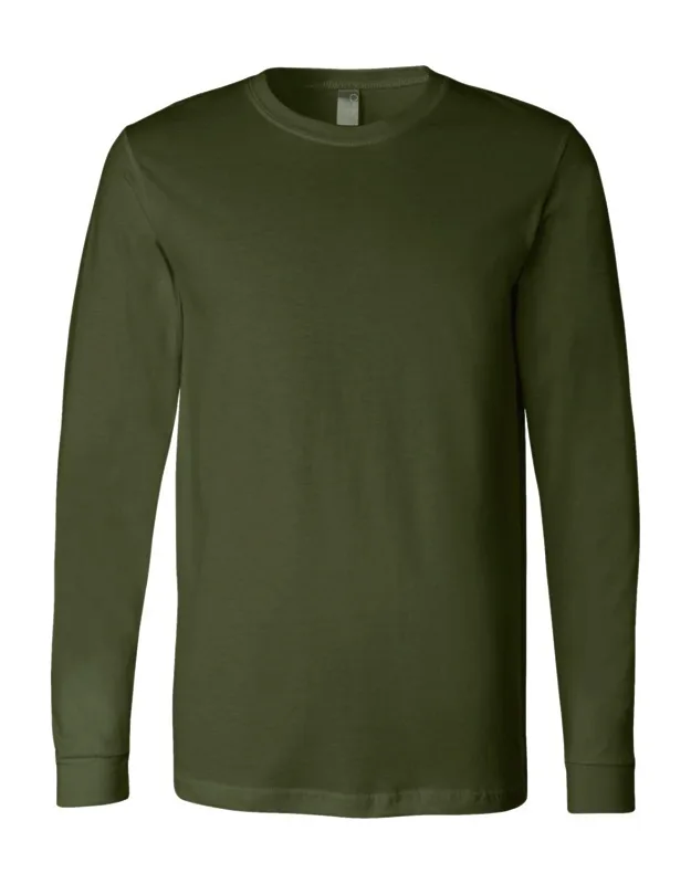Jersey Long Sleeve Tee, 100% Airlume Combed And Ringspun Cotton, Retail Fit