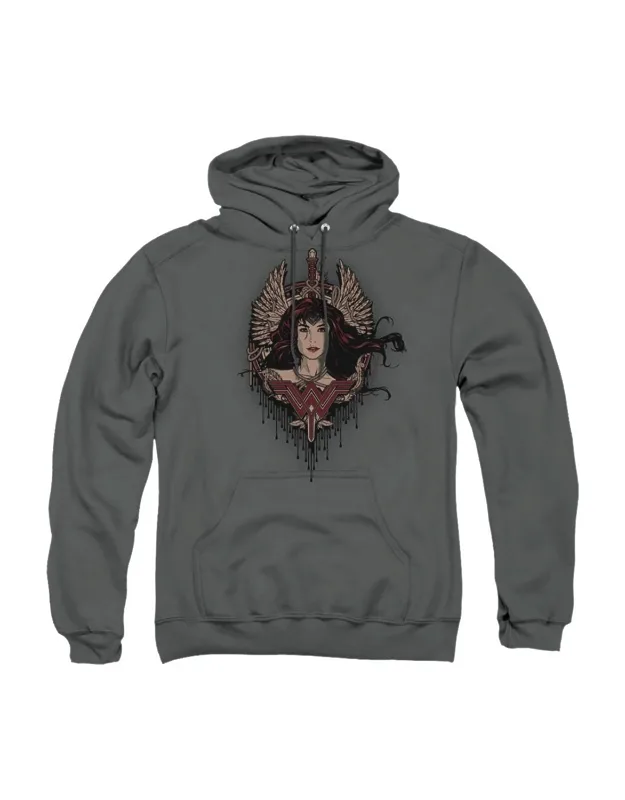 _batman V Superman Winged Goddess Pull Over Hoodie / Hooded Sweatshirt - Stylish For Everyday Wear, 50% Cotton And 50% Polyester_
