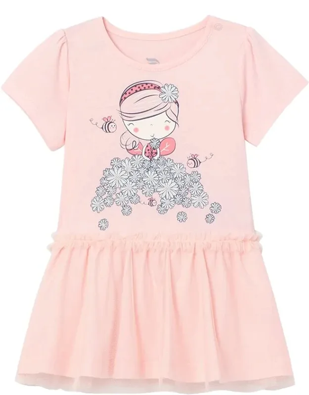 Dress With Playful Tulle Bottom