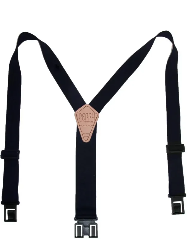 Tall Elastic 1.5 Inch Wide Hook End Suspenders