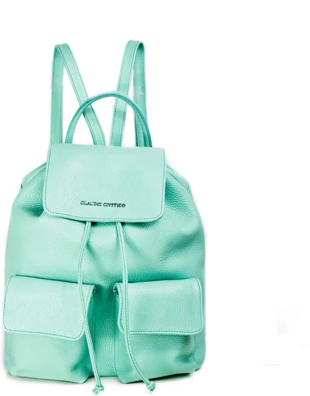 Pebbled Leather Backpack