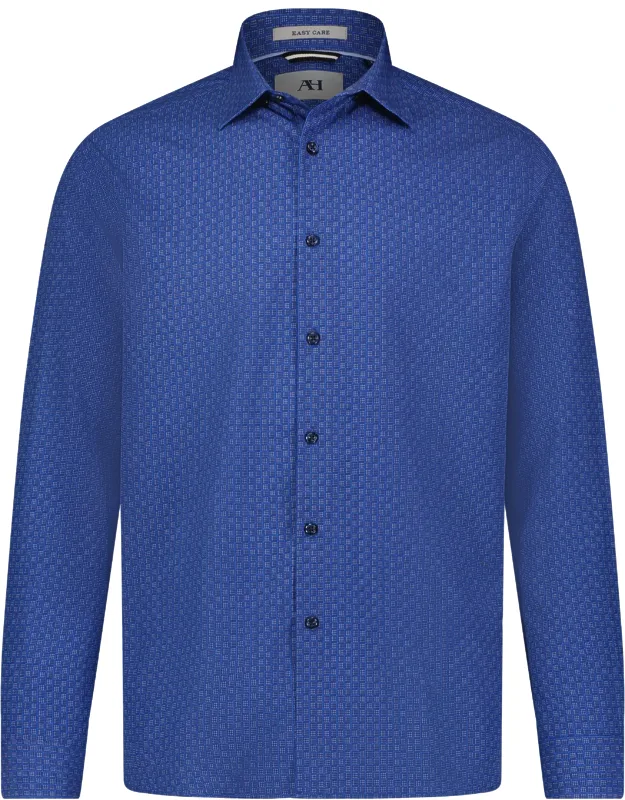 Check Hidden Button Down Long Sleeve Shirt With Moisture-wicking And Spf 50 Sun Protection